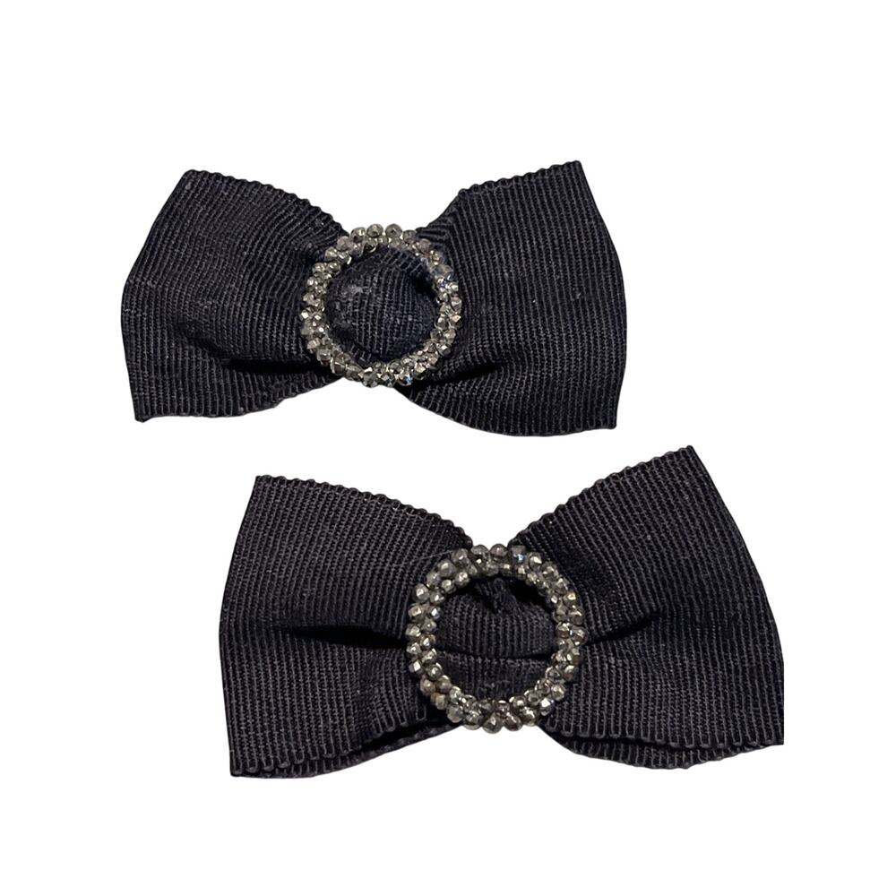 C1920s Shoe Clip Bows with Cut Steel